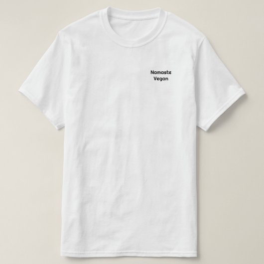 Namaste Vegan T-shirt (Design voorkant)