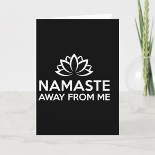 Namaste Verwijderd Van Mij Grappige Yoga Kaart