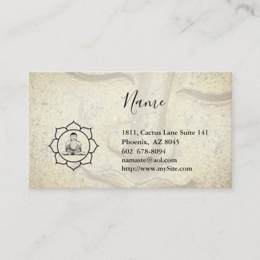 Namasté Visitekaartje (Voorkant)