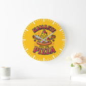 Namaste voor de pizza - Funny Yoga Grote Klok (Huis)