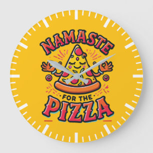 Namaste voor de pizza - Funny Yoga Grote Klok