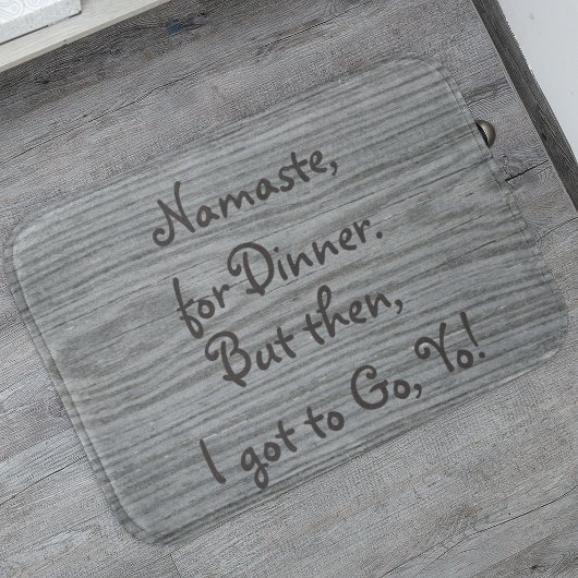 Namaste voor diner・Funny・ Deurmat