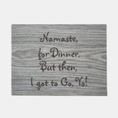 Namaste voor diner・Funny・ Deurmat (Voorkant)