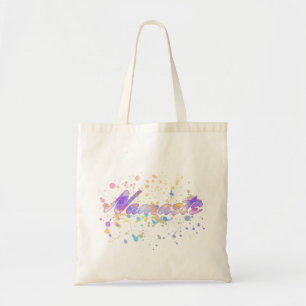 Namaste voor Yoga Waterverf Pink Mauve Yellow Blue Tote Bag