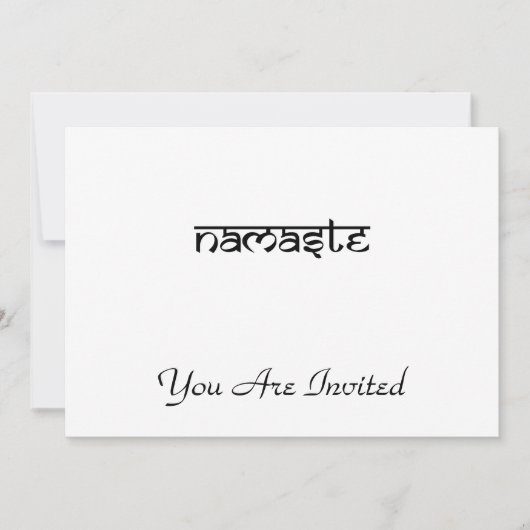 Namaste vormgeving in Sanskrietstijl Kaart (Voorkant)