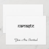 Namaste vormgeving in Sanskrietstijl Kaart (Voorkant / Achterkant)