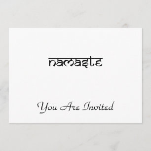 Namaste vormgeving in Sanskrietstijl Kaart