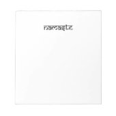 Namaste vormgeving in Sanskrietstijl Notitieblok (Voorkant)