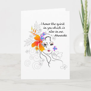 Namaste vrouwencadeau kaart