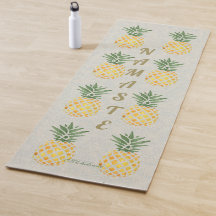 Namaste Waterverf ananaspatroon monogram