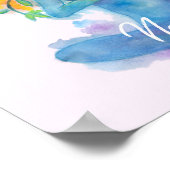 Namaste Waterverf Meditatie met tekst Poster (Hoek)