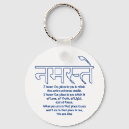 namaste we zijn één sleutelhanger (Voorkant)