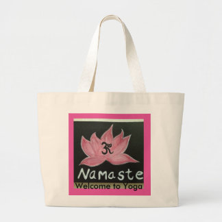 Namaste Welkom bij Yoga Grote Tote Bag