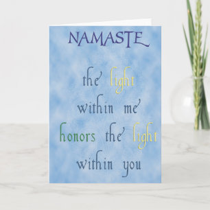 Namaste Wenskaart Kaart