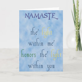 Namaste-Wenskaart Kaart