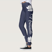 Namaste White Lotus Flower Yoga Leggings (Links)