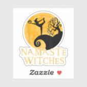 Namaste Witches Shirt - Halloween Yoga T-shirt Sticker (Vel)