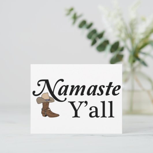 Namaste Y'all Briefkaart (Staand voorkant)