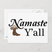 Namaste Y'all Briefkaart (Voorkant / Achterkant)