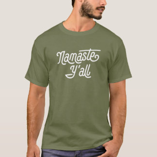 Namaste Y'all Funny Typografie Southern Yoga Eight T-shirt