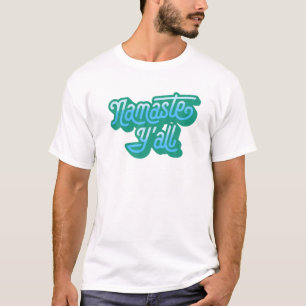 Namaste Y'all Funny Typografie Southern Yoga Eight T-shirt