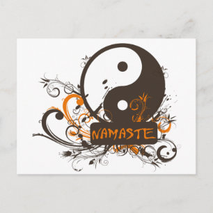 Namaste Yin Yang Briefkaart