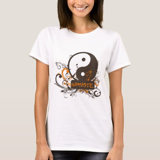 Namaste Yin Yang T-shirt (Voorkant)