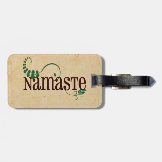 Namaste Yoga Bagagelabel (Achterkant horizontaal)