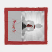 Namaste Yoga Boeddha Monk Spiritueel Metafysisch Fleece Deken (Voorkant (Horizontaal))