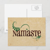 Namaste Yoga Briefkaart (Voorkant / Achterkant)