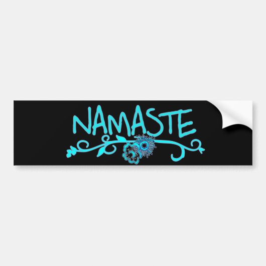 Namaste Yoga Bumpersticker (Voorkant)