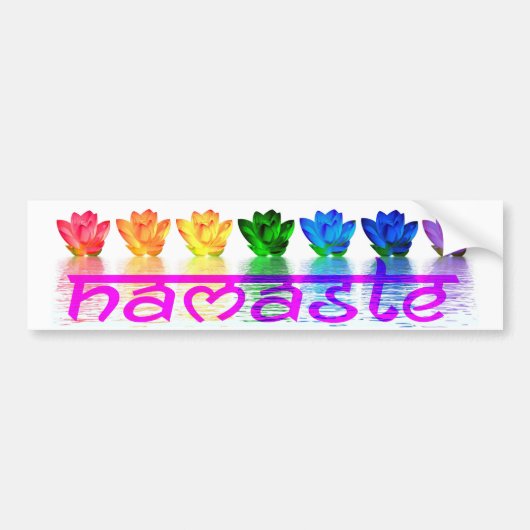 Namaste Yoga Bumpersticker (Voorkant)