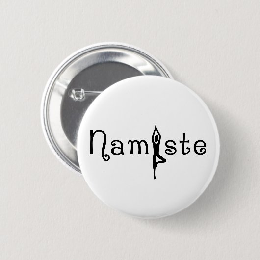 Namaste Yoga Button (Voorkant /achterkant)