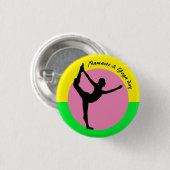 Namaste & Yoga Day/weekendretraite Ronde Button 3,2 Cm (Voorkant /achterkant)