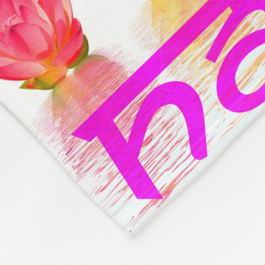 Namaste Yoga Fleece Throw Blanket (Hoek)