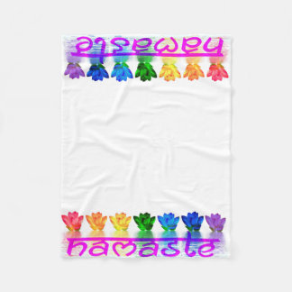 Namaste Yoga Fleece Throw Blanket Deken