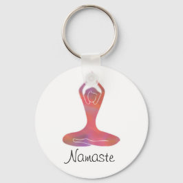 Namaste Yoga Girl Sleutelhanger