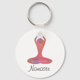 Namaste Yoga Girl Sleutelhanger