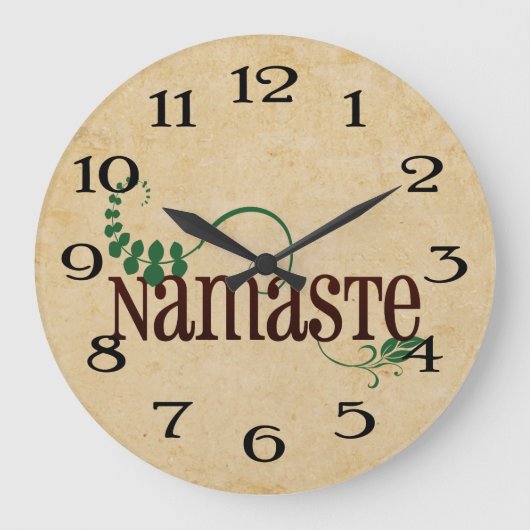 Namaste Yoga Grote Klok (Voorkant)