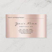 Namaste Yoga Hand Massage Logo Appointment Card Afsprakenkaartje (Achterkant)