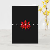 Namaste Yoga  Kaart (Gele Bloem)