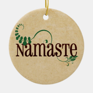 Namaste Yoga Keramisch Ornament
