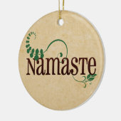 Namaste Yoga Keramisch Ornament (Links)