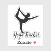 Namaste Yoga-leraar Sticker (Vel)