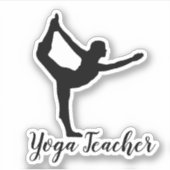 Namaste Yoga-leraar Sticker (Voorkant)