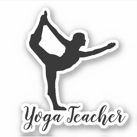 Namaste Yoga-leraar Sticker (Voorkant)