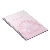 Namaste Yoga Lotus Pose Flower Pink Notitieboek (Rechterzijde)