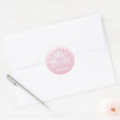 Namaste Yoga Lotus Pose Flower Pink Sticker (Envelop)