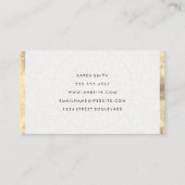 Namaste Yoga Lotus Position Gold Foil Visitekaartje (Achterkant)