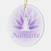 Namaste Yoga Lotus Vrouw Bloed Ornament (Links)